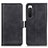 Custodia Portafoglio In Pelle Cover con Supporto M15L per Sony Xperia 10 IV Nero