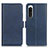 Custodia Portafoglio In Pelle Cover con Supporto M15L per Sony Xperia 5 IV Blu