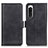 Custodia Portafoglio In Pelle Cover con Supporto M15L per Sony Xperia 5 IV Nero