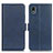 Custodia Portafoglio In Pelle Cover con Supporto M15L per Sony Xperia Ace III SO-53C Blu