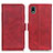 Custodia Portafoglio In Pelle Cover con Supporto M15L per Sony Xperia Ace III SOG08 Rosso