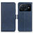 Custodia Portafoglio In Pelle Cover con Supporto M15L per Vivo X Note Blu