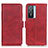 Custodia Portafoglio In Pelle Cover con Supporto M15L per Vivo Y74s 5G Rosso