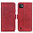 Custodia Portafoglio In Pelle Cover con Supporto M15L per Wiko Y82 Rosso