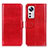 Custodia Portafoglio In Pelle Cover con Supporto M15L per Xiaomi Mi 12X 5G Rosso