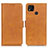 Custodia Portafoglio In Pelle Cover con Supporto M15L per Xiaomi POCO C3 Marrone Chiaro