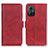 Custodia Portafoglio In Pelle Cover con Supporto M15L per Xiaomi Poco M4 5G Rosso