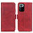 Custodia Portafoglio In Pelle Cover con Supporto M15L per Xiaomi Poco X3 GT 5G Rosso