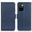 Custodia Portafoglio In Pelle Cover con Supporto M15L per Xiaomi Redmi 10 (2022) Blu