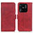 Custodia Portafoglio In Pelle Cover con Supporto M15L per Xiaomi Redmi 10C 4G Rosso