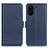 Custodia Portafoglio In Pelle Cover con Supporto M15L per Xiaomi Redmi 13C Blu