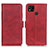 Custodia Portafoglio In Pelle Cover con Supporto M15L per Xiaomi Redmi 9C Rosso