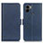 Custodia Portafoglio In Pelle Cover con Supporto M15L per Xiaomi Redmi A1 Plus Blu