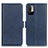 Custodia Portafoglio In Pelle Cover con Supporto M15L per Xiaomi Redmi Note 10 JE 5G Blu