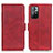 Custodia Portafoglio In Pelle Cover con Supporto M15L per Xiaomi Redmi Note 11 5G Rosso