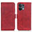 Custodia Portafoglio In Pelle Cover con Supporto M15L per Xiaomi Redmi Note 13 5G Rosso