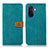 Custodia Portafoglio In Pelle Cover con Supporto M16L per Huawei Nova Y71 Verde