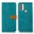 Custodia Portafoglio In Pelle Cover con Supporto M16L per Nokia C31 Verde