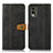 Custodia Portafoglio In Pelle Cover con Supporto M16L per Nokia C32 Nero