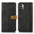 Custodia Portafoglio In Pelle Cover con Supporto M16L per Nokia G11 Nero