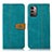 Custodia Portafoglio In Pelle Cover con Supporto M16L per Nokia G11 Verde