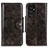 Custodia Portafoglio In Pelle Cover con Supporto M16L per Samsung Galaxy S21 Ultra 5G Marrone