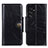 Custodia Portafoglio In Pelle Cover con Supporto M16L per Samsung Galaxy S21 Ultra 5G Nero