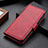 Custodia Portafoglio In Pelle Cover con Supporto M17L per Samsung Galaxy S24 Plus 5G Rosso