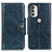 Custodia Portafoglio In Pelle Cover con Supporto M20L per Motorola Moto G51 5G Blu