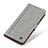 Custodia Portafoglio In Pelle Cover con Supporto M24L per Samsung Galaxy S23 Plus 5G Grigio