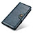 Custodia Portafoglio In Pelle Cover con Supporto M26L per Samsung Galaxy S23 Plus 5G Blu