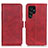 Custodia Portafoglio In Pelle Cover con Supporto M29L per Samsung Galaxy S23 Ultra 5G Rosso