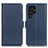 Custodia Portafoglio In Pelle Cover con Supporto M29L per Samsung Galaxy S24 Ultra 5G Blu