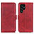 Custodia Portafoglio In Pelle Cover con Supporto M29L per Samsung Galaxy S24 Ultra 5G Rosso