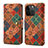 Custodia Portafoglio In Pelle Cover con Supporto MT2 per Apple iPhone 15 Pro Multicolore