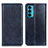 Custodia Portafoglio In Pelle Cover con Supporto N01P per Motorola Moto Edge 20 5G Blu