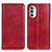 Custodia Portafoglio In Pelle Cover con Supporto N01P per Motorola Moto Edge (2022) 5G Rosso