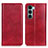 Custodia Portafoglio In Pelle Cover con Supporto N01P per Motorola Moto Edge S30 5G Rosso