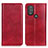 Custodia Portafoglio In Pelle Cover con Supporto N01P per Motorola Moto G Play Gen 2 Rosso