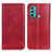 Custodia Portafoglio In Pelle Cover con Supporto N01P per Motorola Moto G40 Fusion Rosso