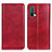 Custodia Portafoglio In Pelle Cover con Supporto N01P per OnePlus Nord CE 5G Rosso