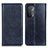 Custodia Portafoglio In Pelle Cover con Supporto N01P per Oppo A54 5G Blu