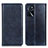 Custodia Portafoglio In Pelle Cover con Supporto N01P per Oppo A54s Blu