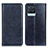 Custodia Portafoglio In Pelle Cover con Supporto N01P per Realme 8 4G Blu