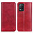 Custodia Portafoglio In Pelle Cover con Supporto N01P per Realme 8 5G Rosso