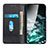 Custodia Portafoglio In Pelle Cover con Supporto N01P per Samsung Galaxy A03