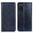 Custodia Portafoglio In Pelle Cover con Supporto N01P per Samsung Galaxy A03s Blu