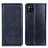 Custodia Portafoglio In Pelle Cover con Supporto N01P per Samsung Galaxy A22 4G Blu