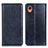 Custodia Portafoglio In Pelle Cover con Supporto N01P per Samsung Galaxy A22 5G SC-56B Blu