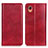 Custodia Portafoglio In Pelle Cover con Supporto N01P per Samsung Galaxy A22 5G SC-56B Rosso